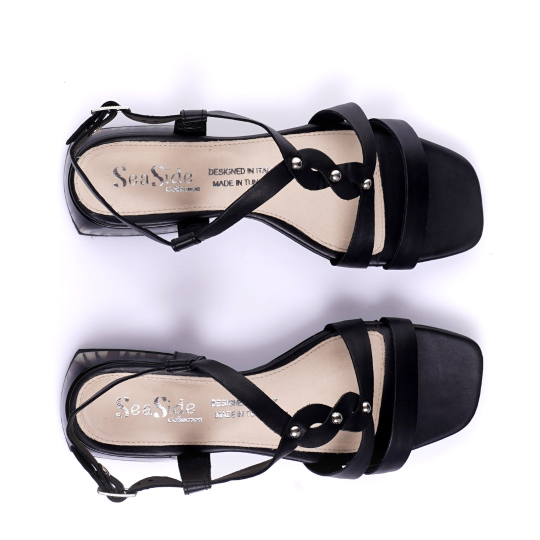 sandale cuir véritable femme