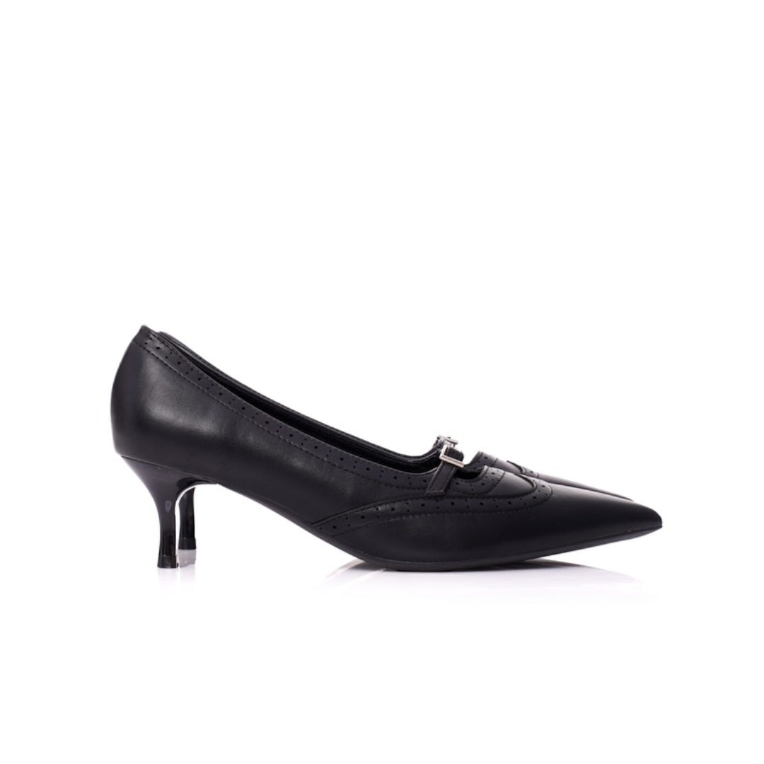 Escarpins à bout pointu demi talon P26-G101