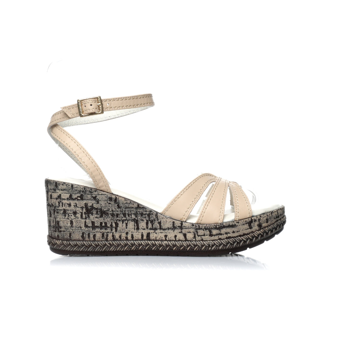 Sandale Cuir compensées E26-8075