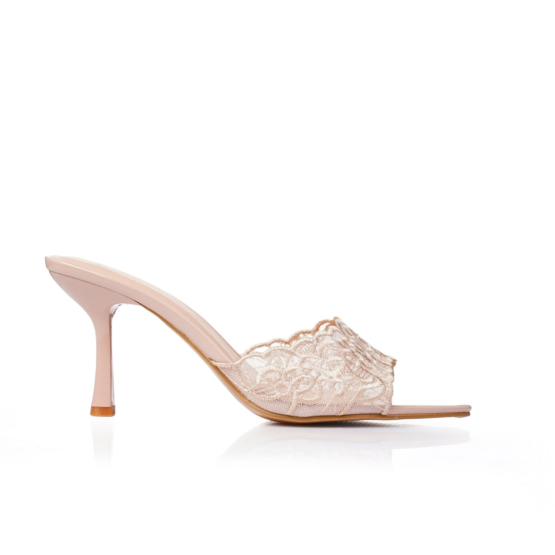 Sandale talon dentelle  E26-F398