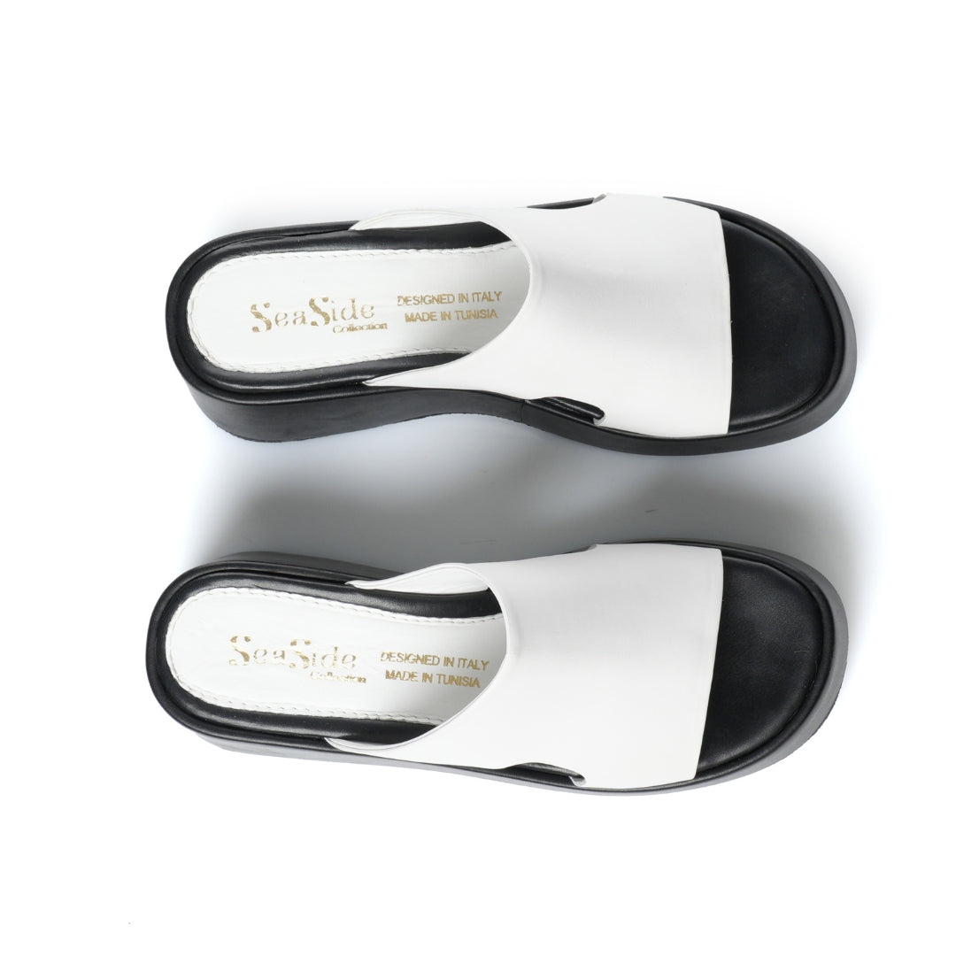 Sabot Cuir compensées    E26-8604