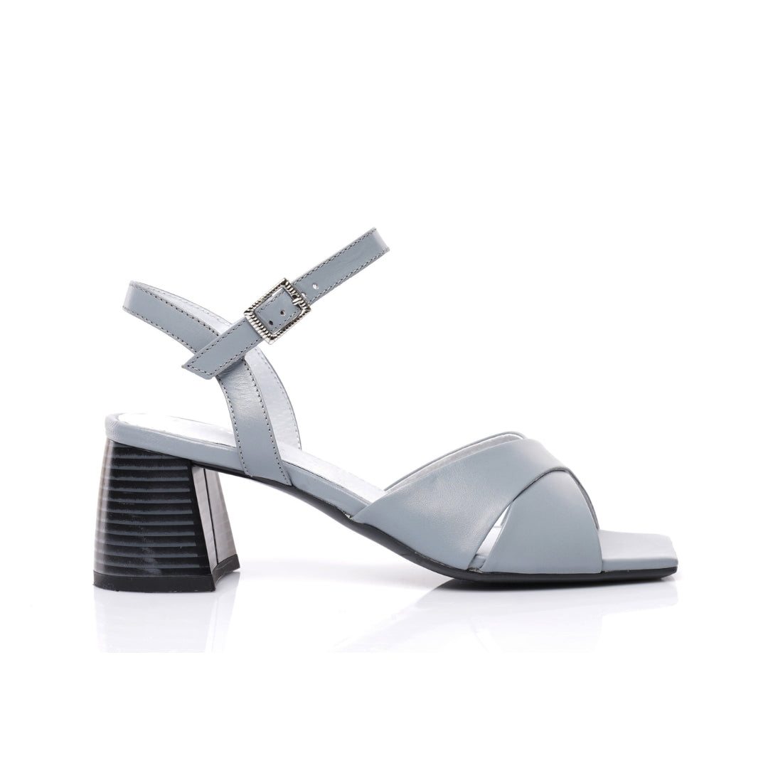 Sandale cuir demi talon   E26-2011