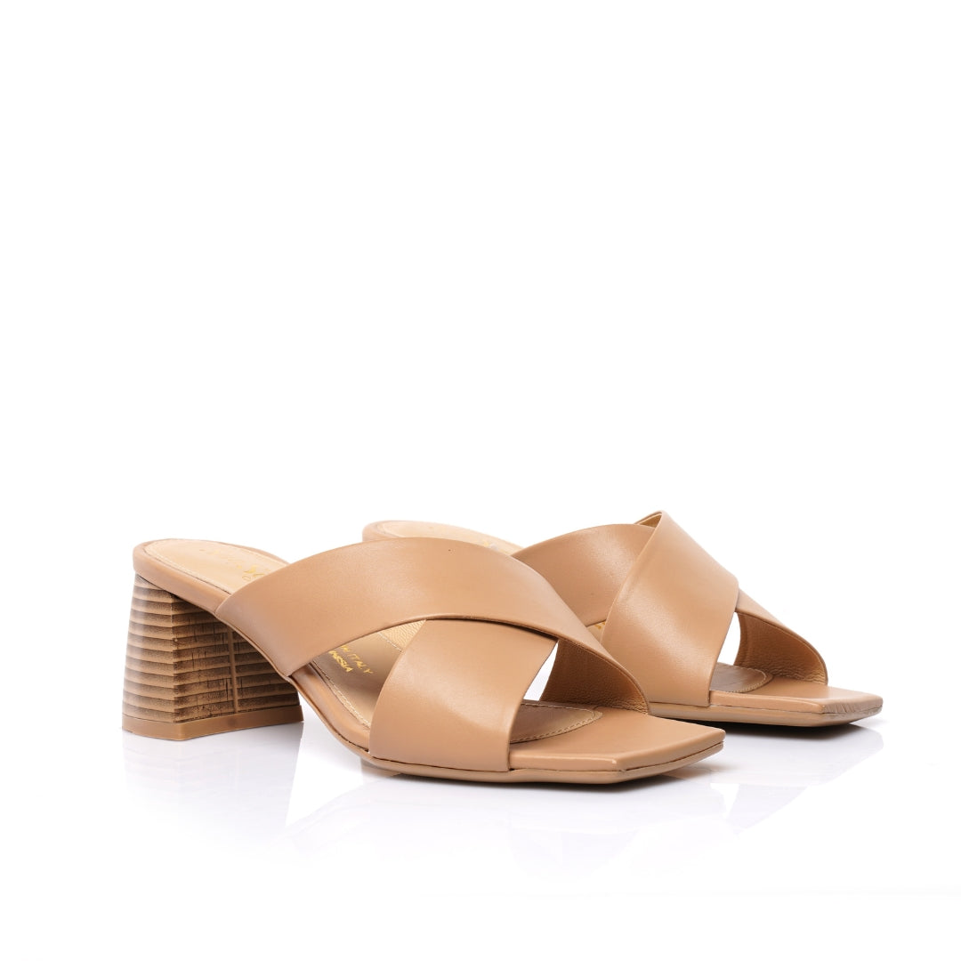 Sabot cuir demi talon   E26-3910