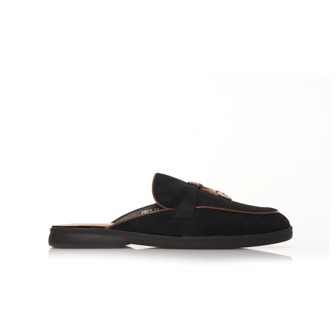 Mules Daim Avec Accessoire P26-F503