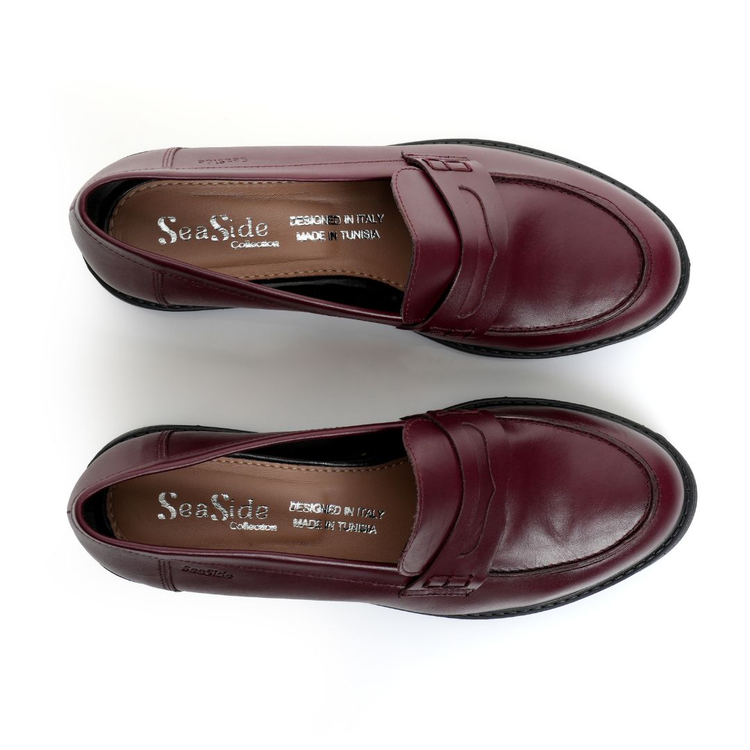 Mocassin  Cuir Plat  H25-H610