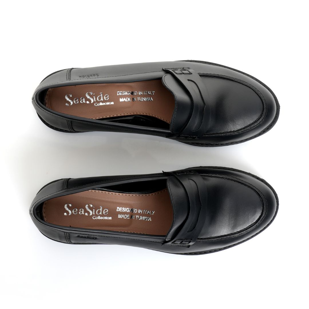 Mocassin  Cuir Plat  H25-H610
