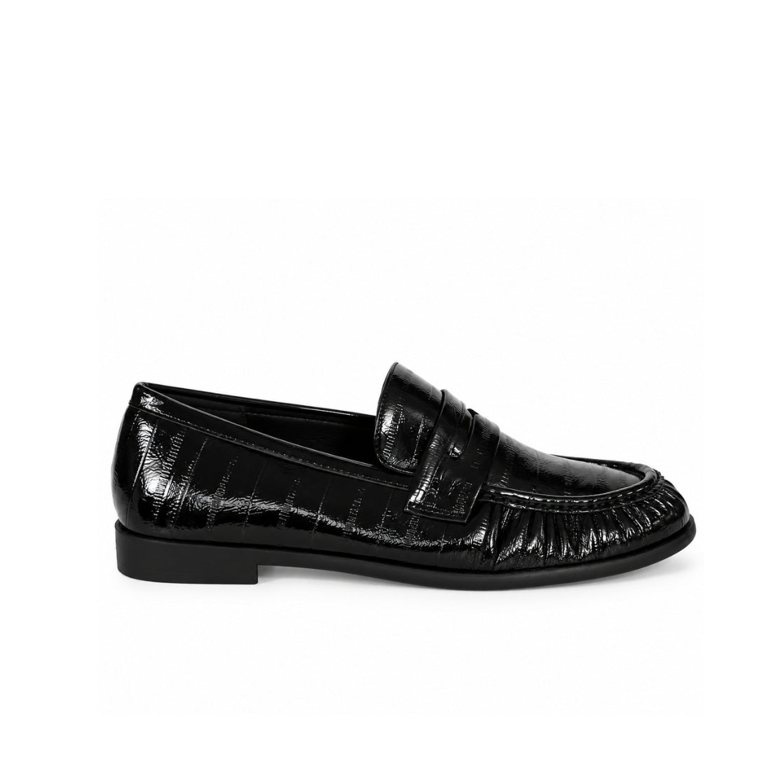 Mocassin croco plat   H26-F108