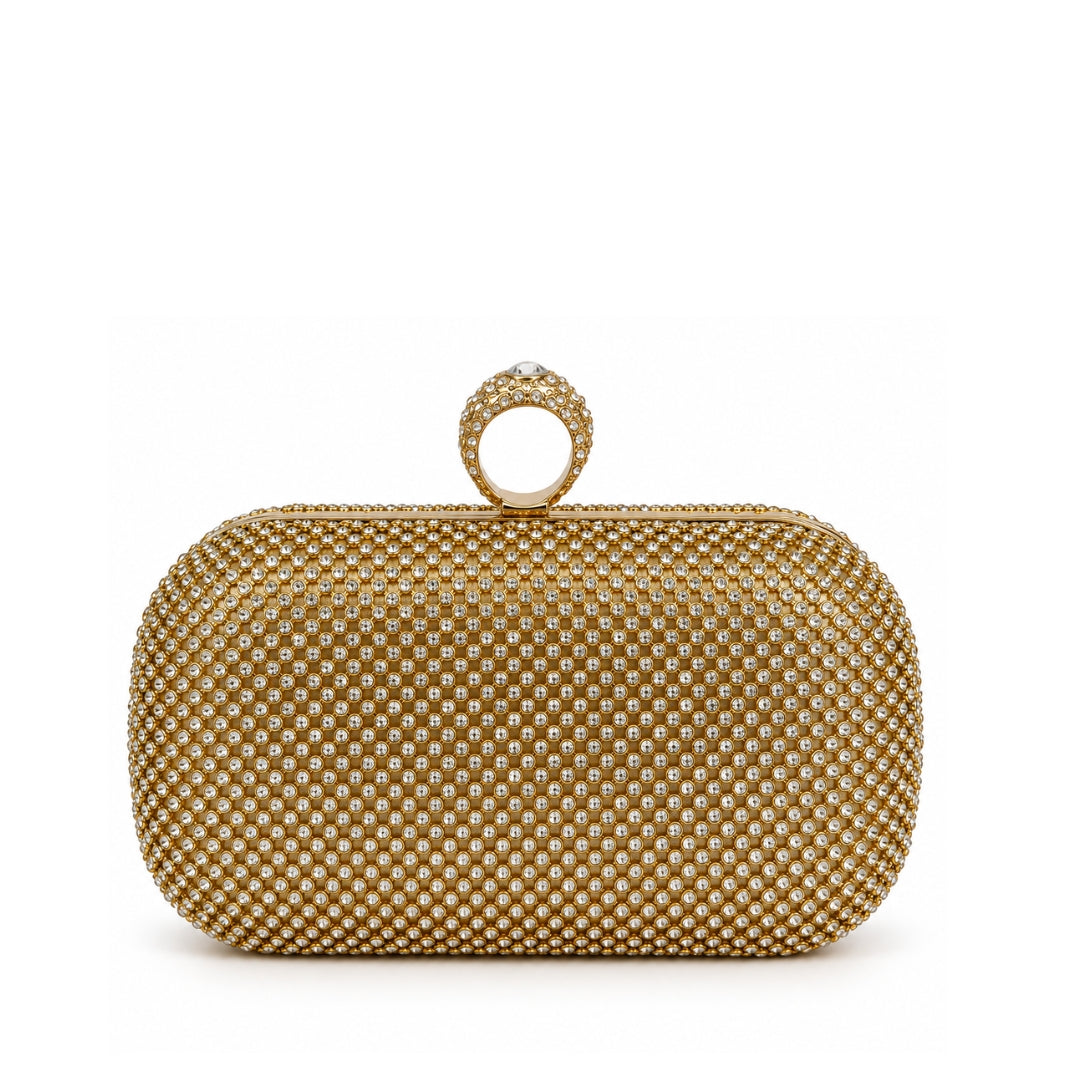 Pochette soirée dorée   H26-F10331