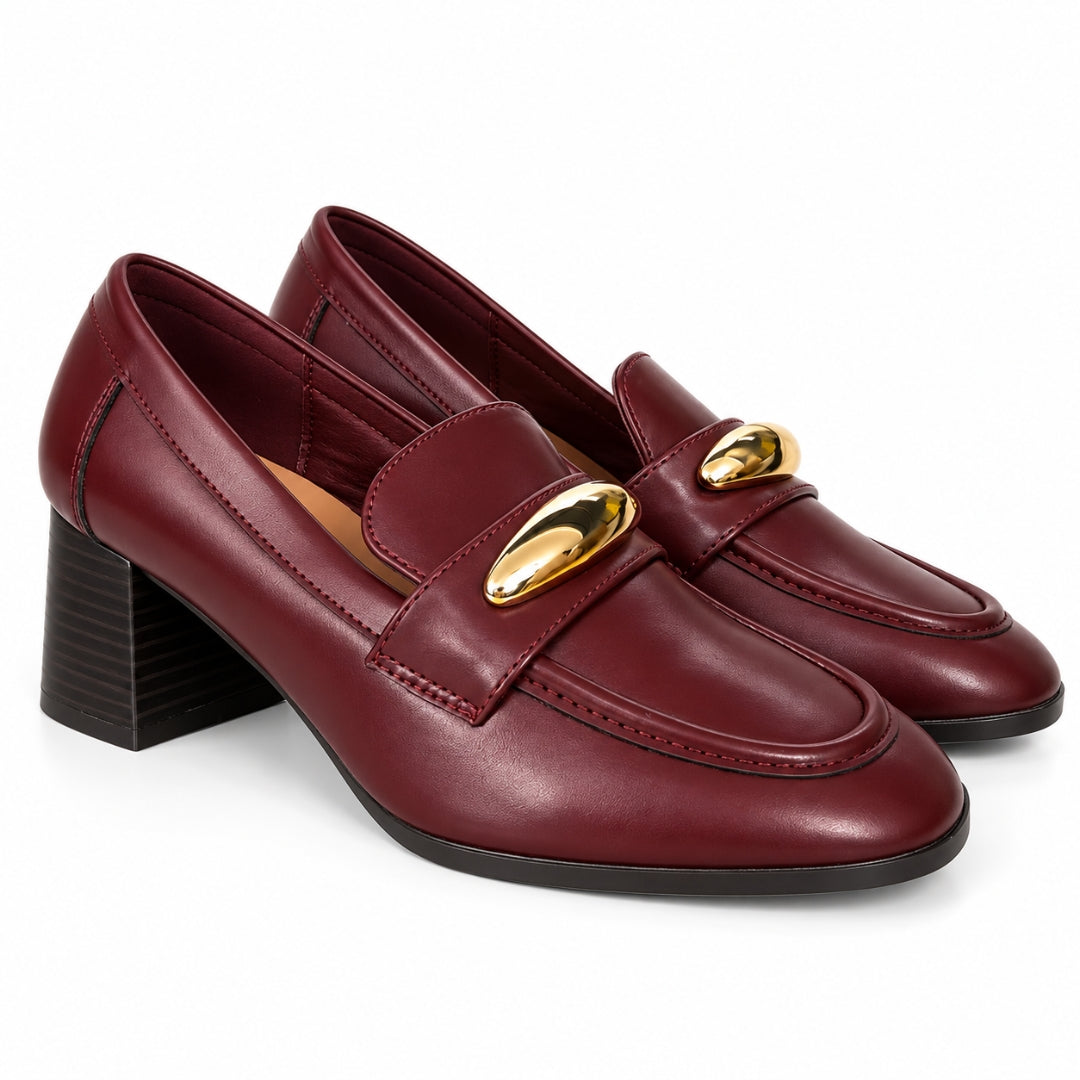 Mocassin Demi Talon avec Accessoire H26-F478
