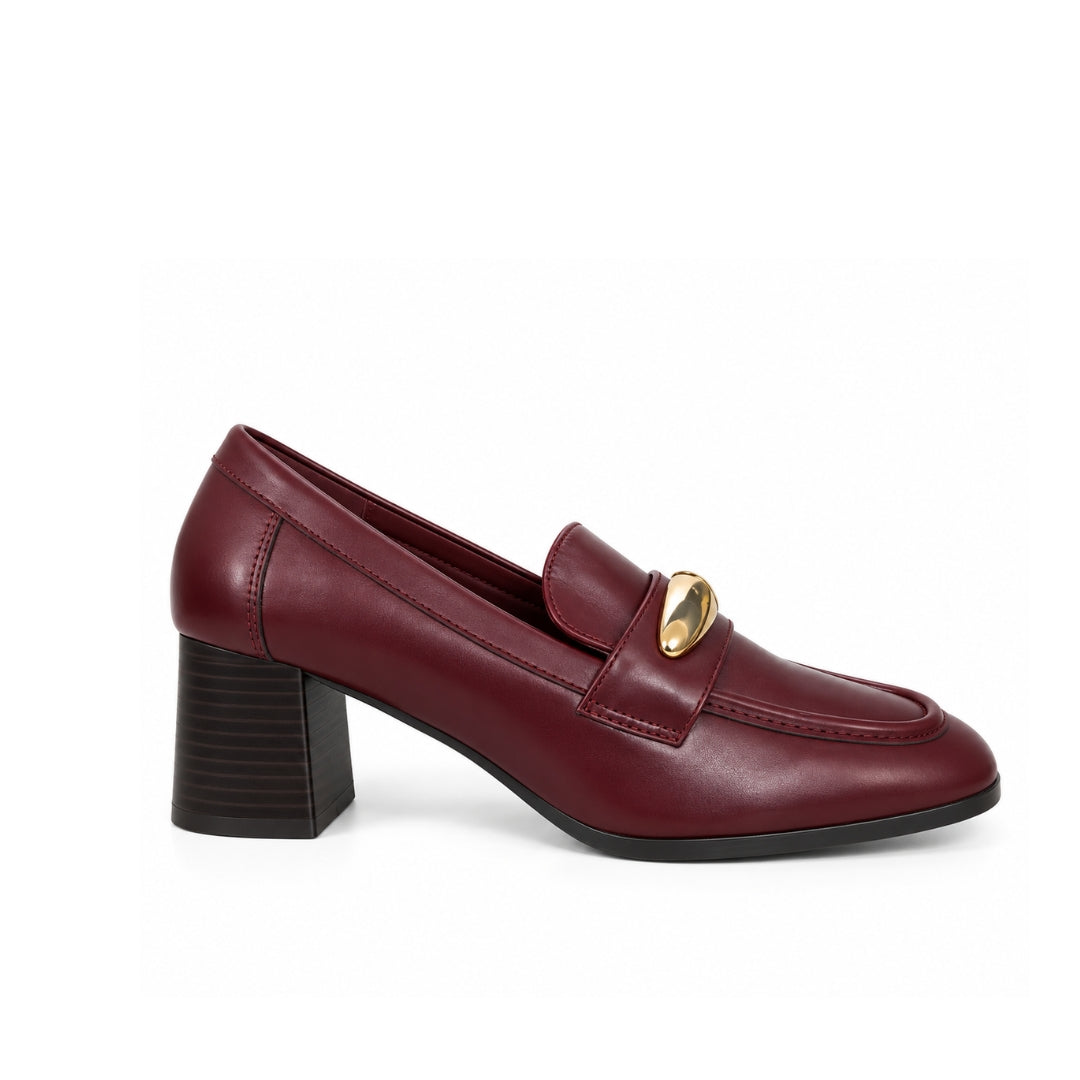 Mocassin Demi Talon avec Accessoire H26-F478
