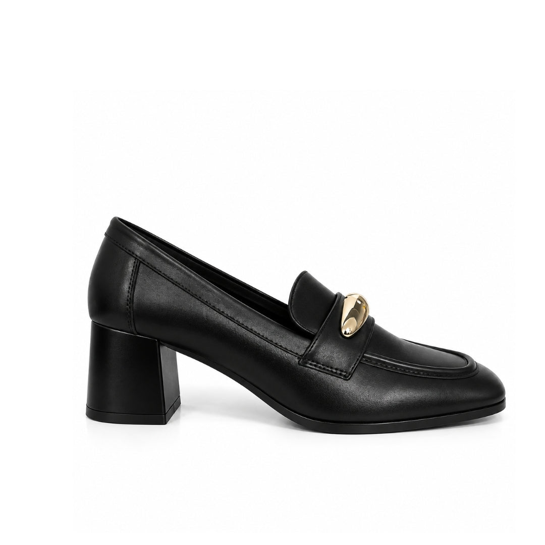 Mocassin Demi Talon avec Accessoire H26-F478