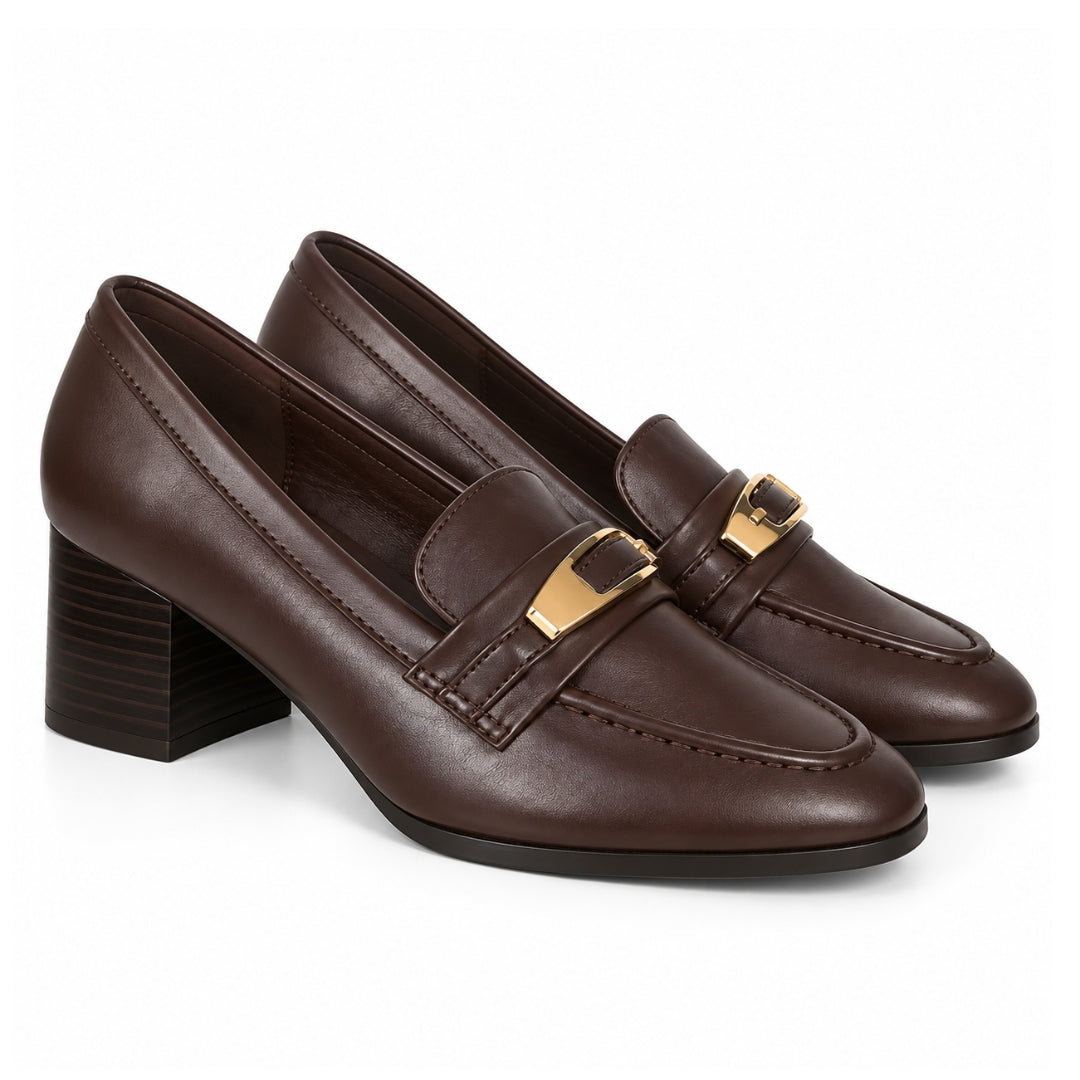 Mocassin Demi Talon avec Accessoire H26-610