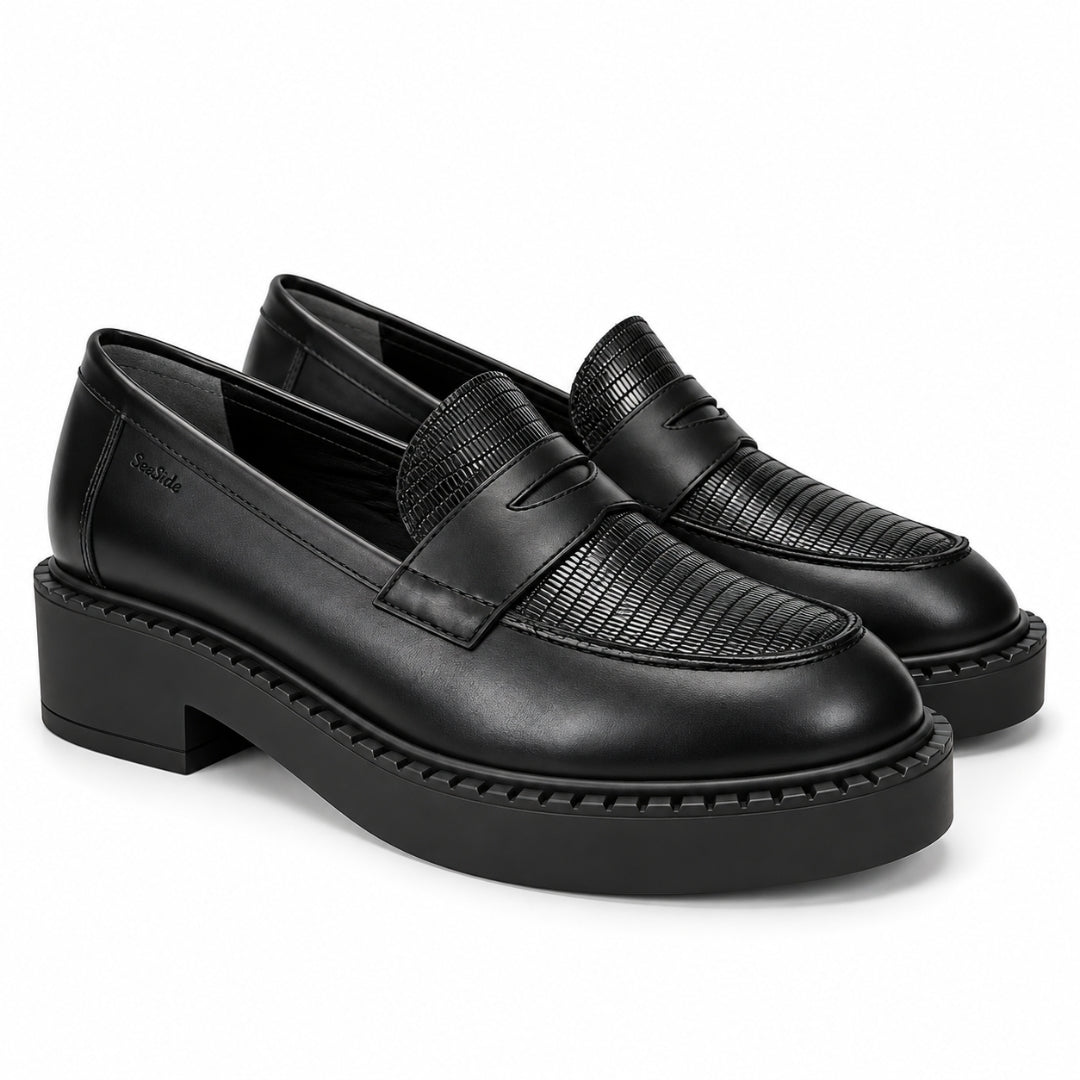 Mocassin Cuir Bimatière H26-H610