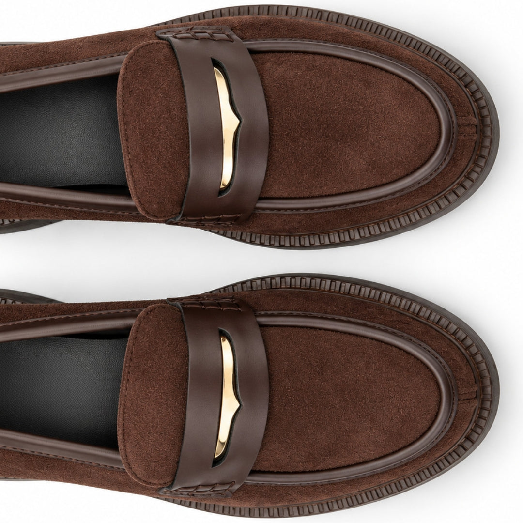 Mocassin Daim Plat   H26-F1535