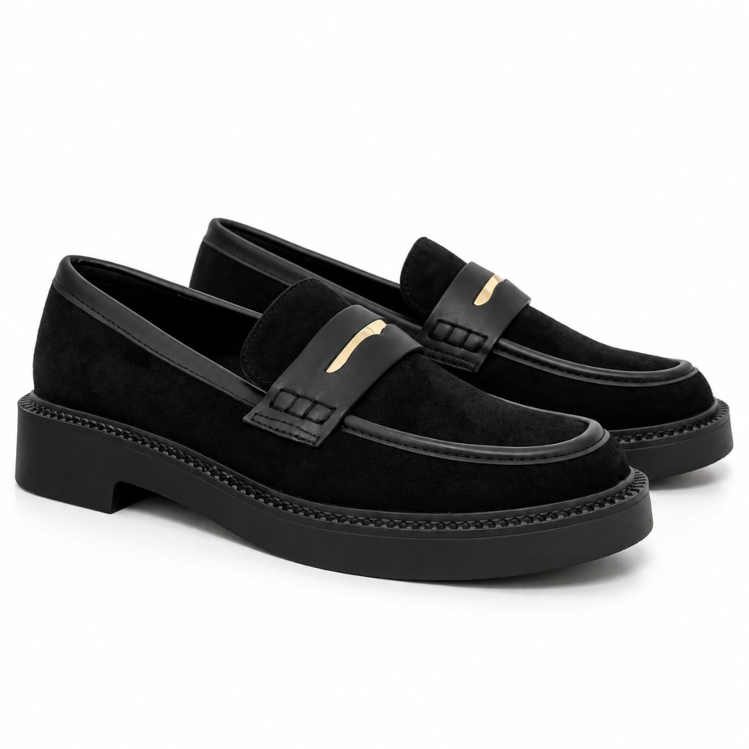 Mocassin Daim Plat   H26-F1535