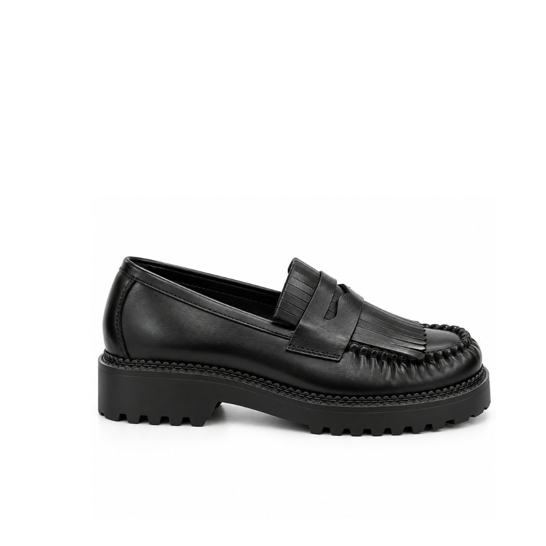 Mocassin Frange Plat  H26-F901