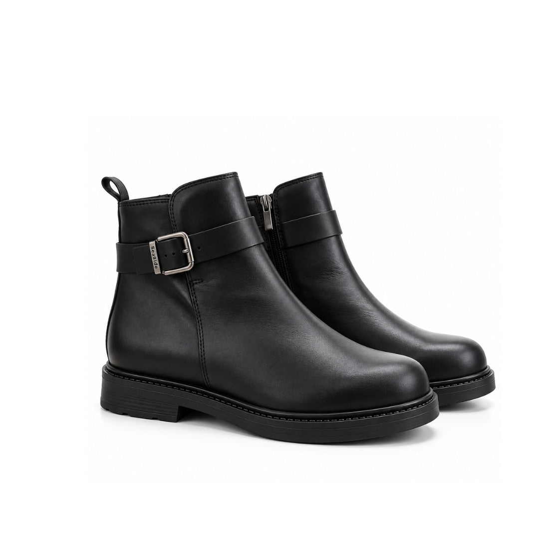Bottine Cuir Plat   H26-T903