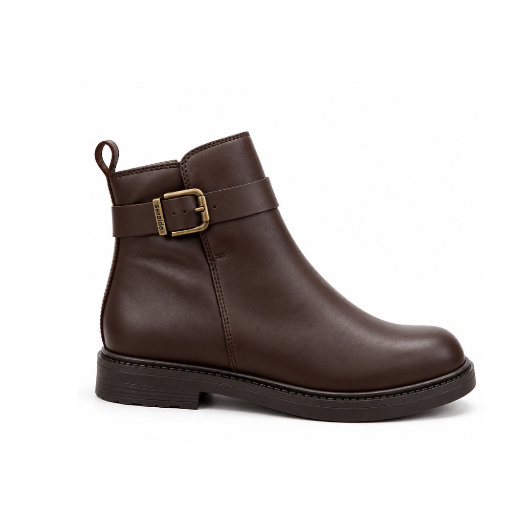 Bottine Cuir Plat   H26-T903