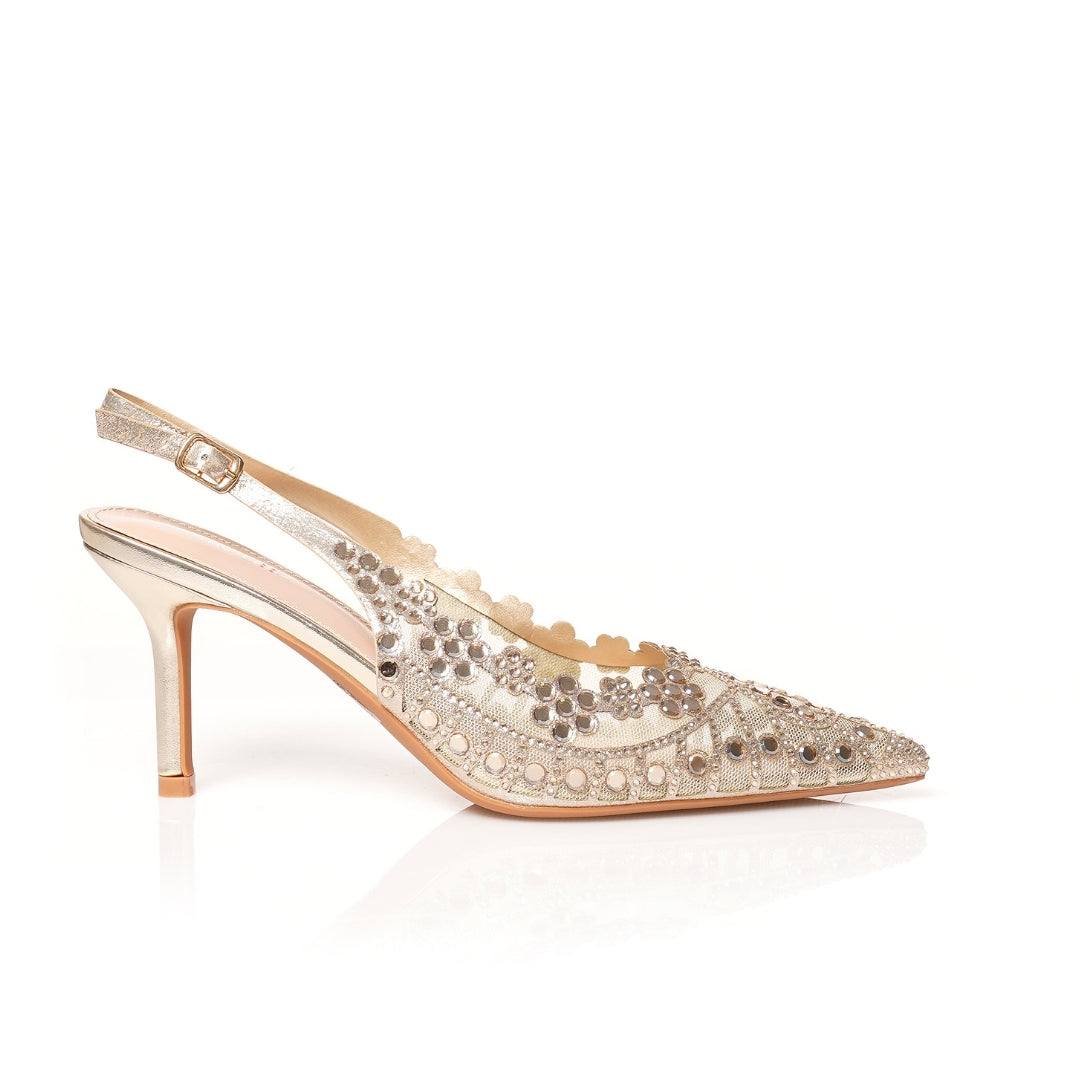 Slingback miroir soiree H25-F5540