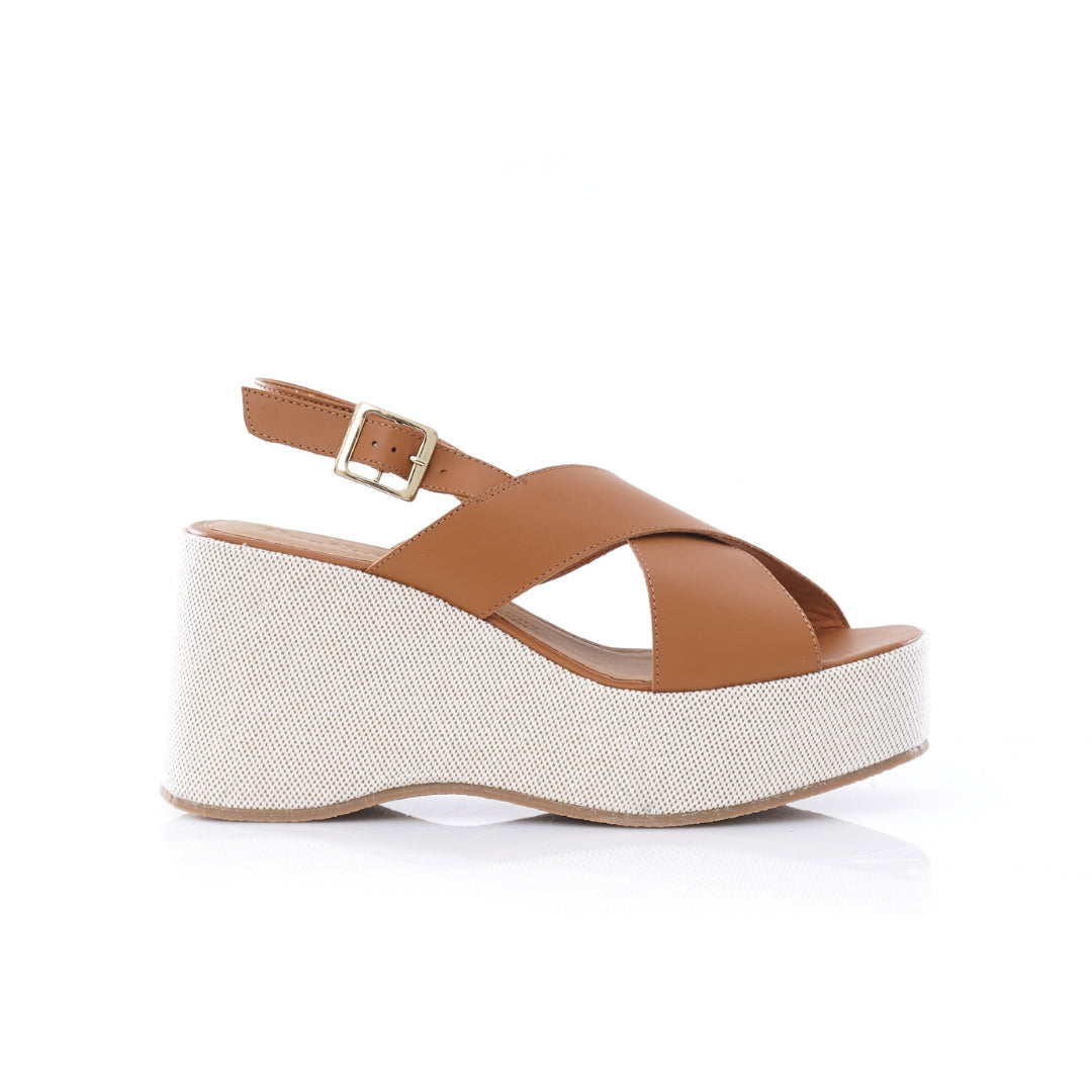 Sandale compensée Cuir E25-902