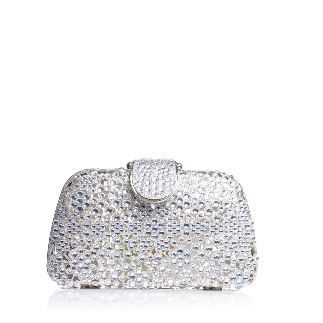 Pochette transparent avec Strass P26-F5949