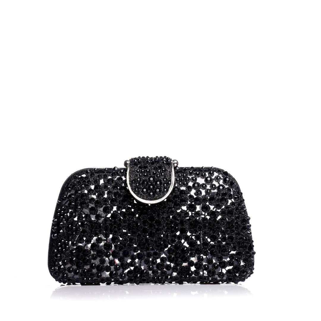 Pochette transparent avec Strass P26-F5949