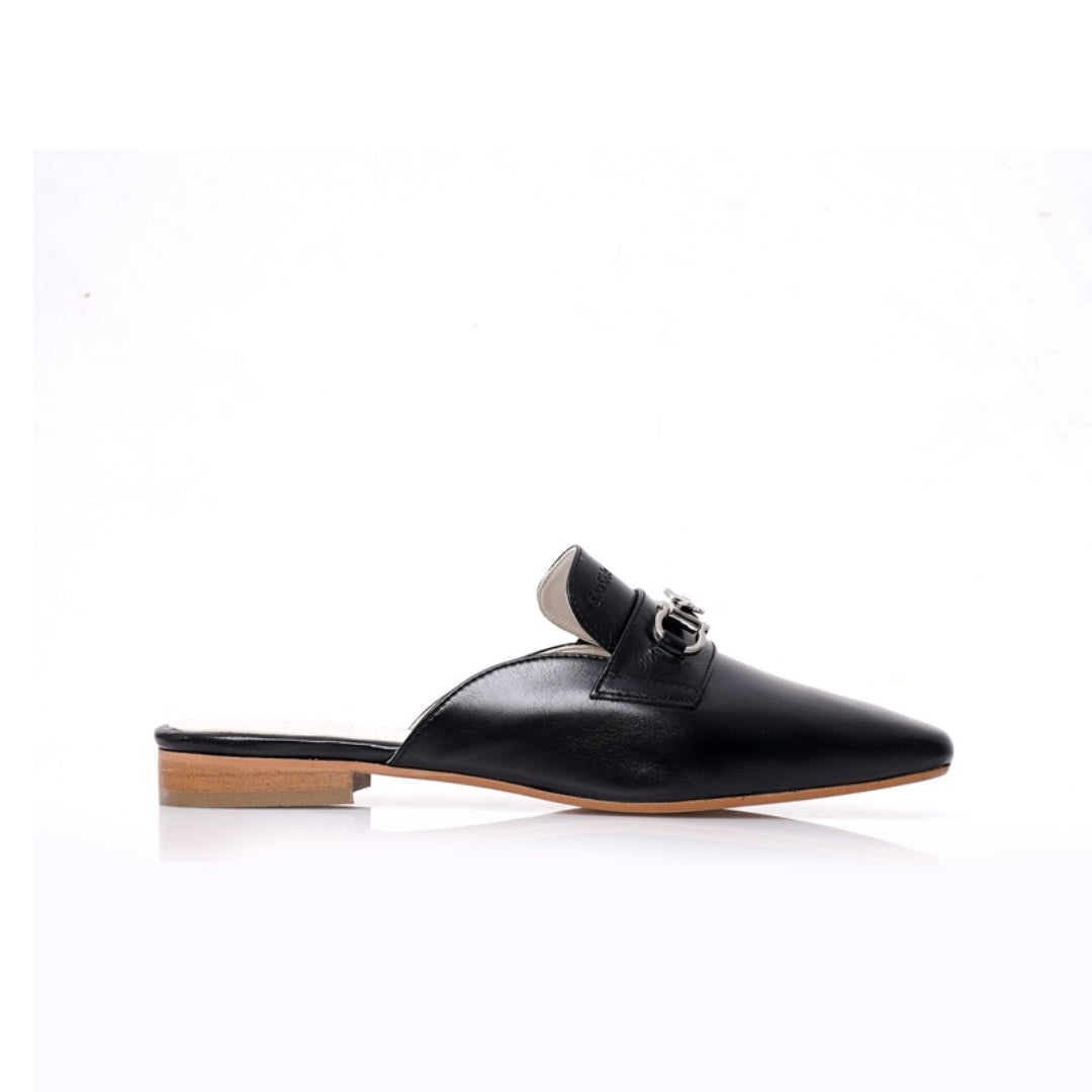 Mules Plates Cuir accessoires P26-01