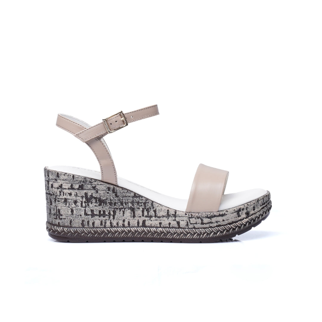 Sandale Cuir compensées E26-8912