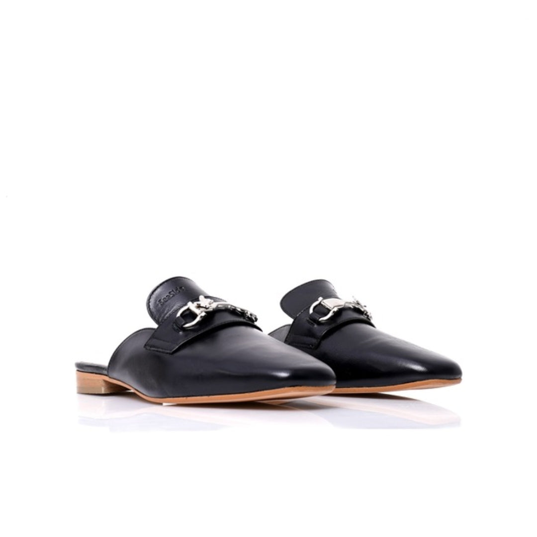 Mules Plates Cuir accessoires P26-01