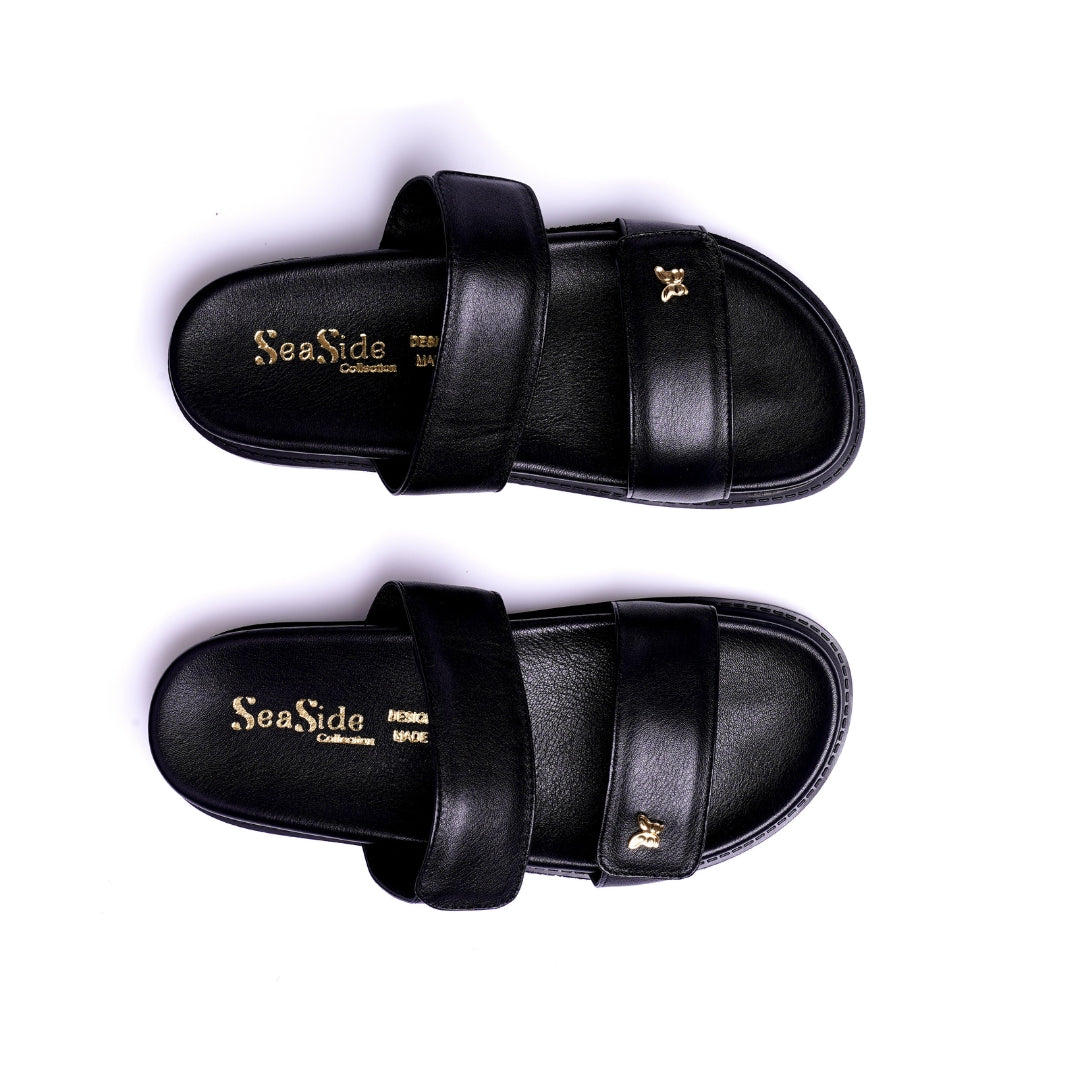 Claquette Cuir Confort Double Scratch  E26-775
