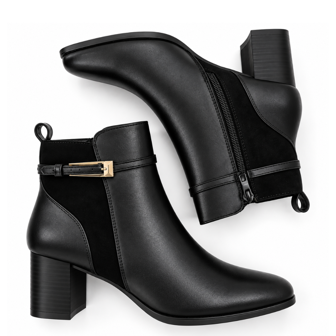 Bottine avec Ceinture Demi Talon   H26-F873