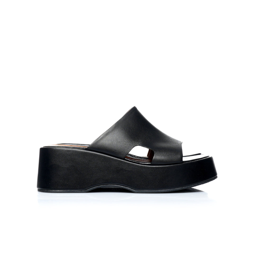 Sabot Cuir compensées    E26-8604