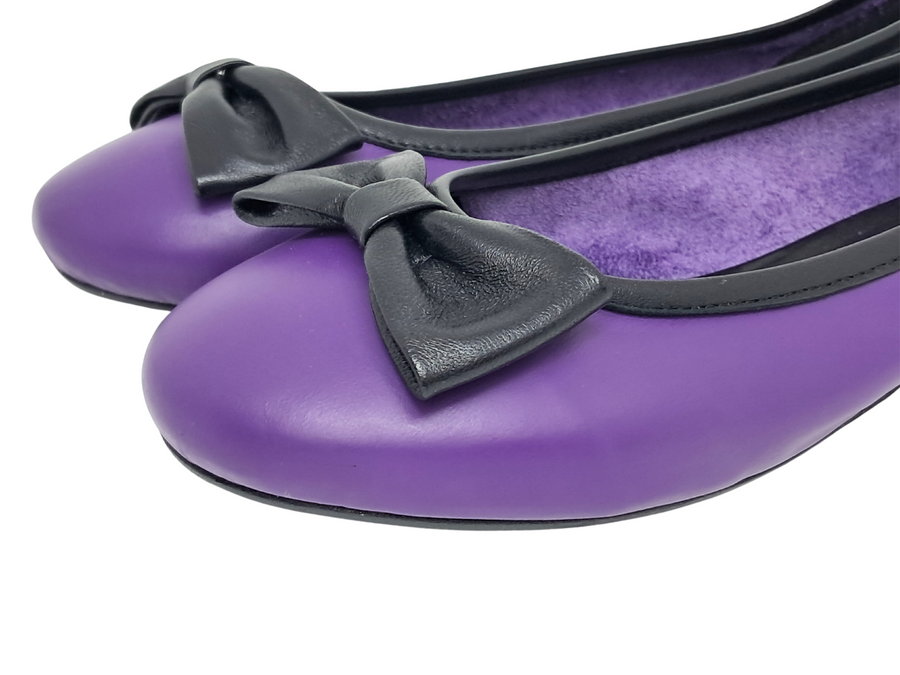 BALLERINE CUIR PAPILLON  E24-7251