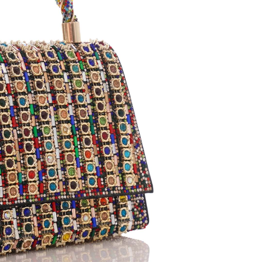 Sac Strass Multicolore soiree