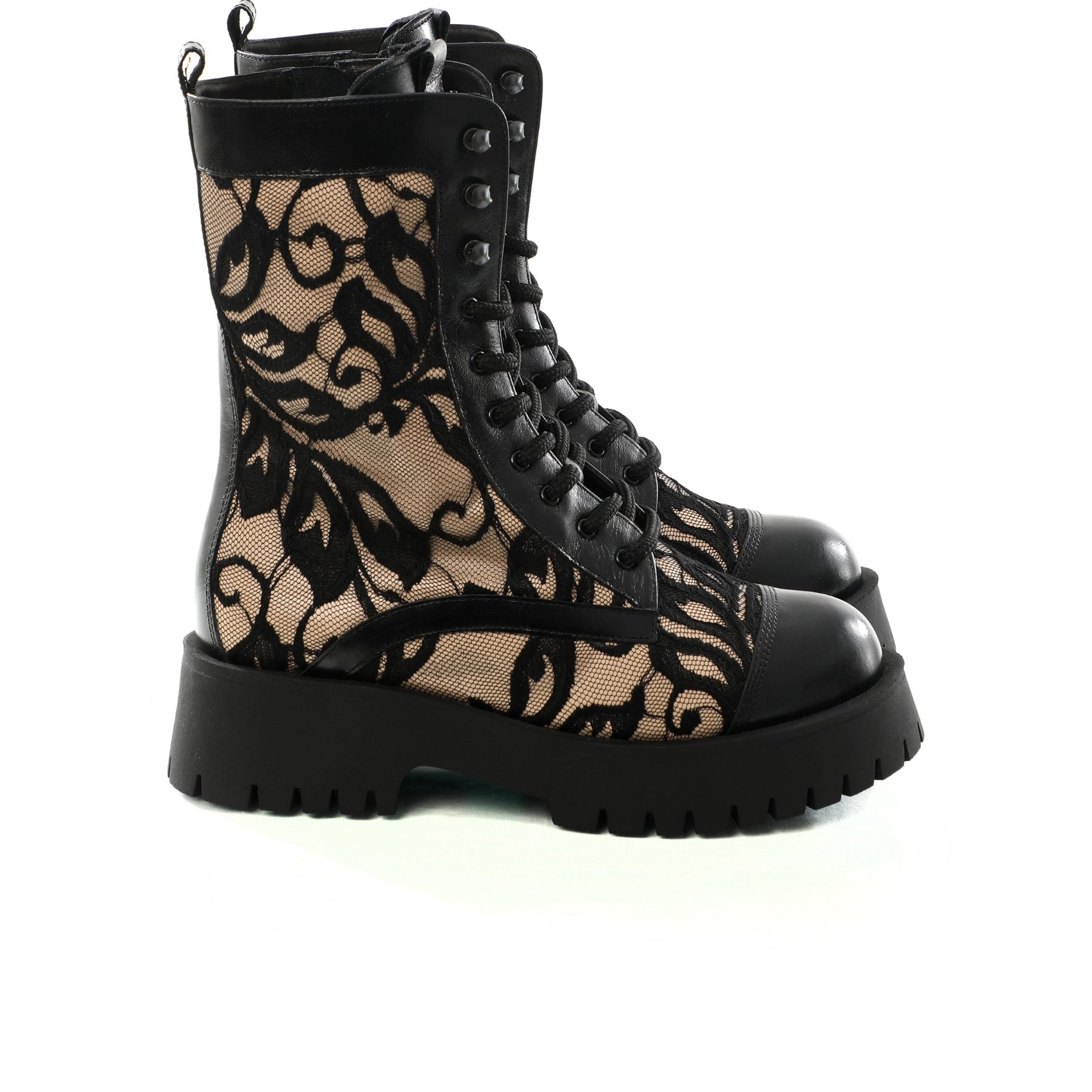 Brodequin Dentelle CUIR H24-0018