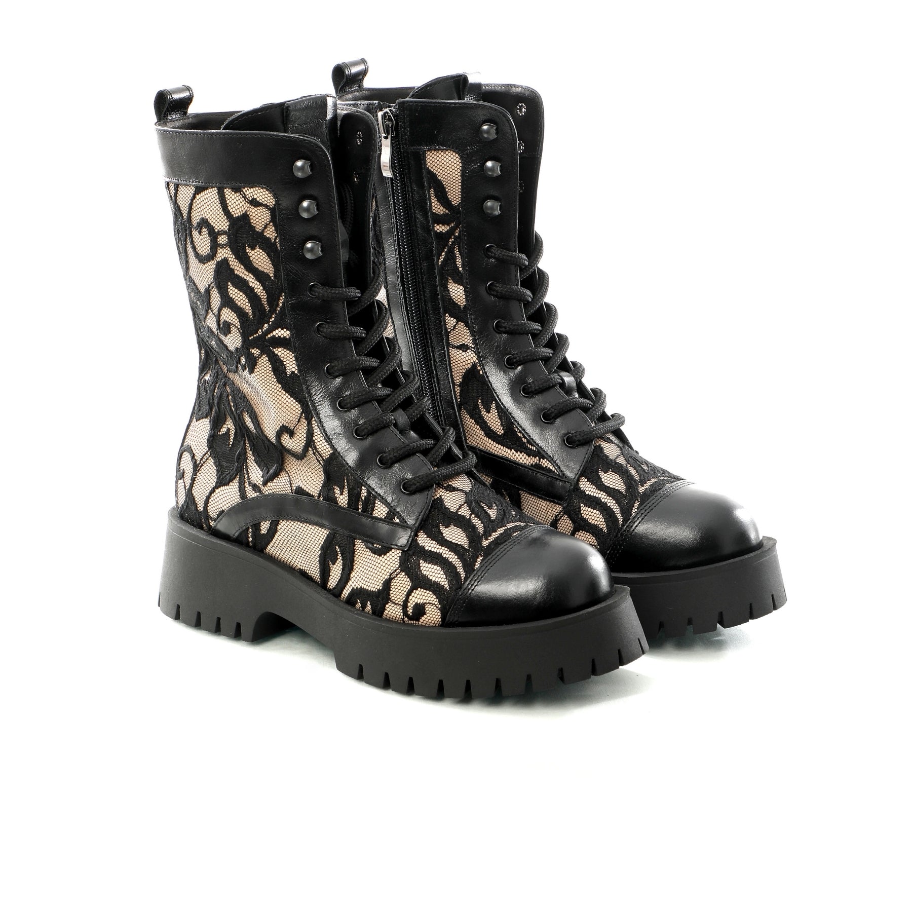 Brodequin Dentelle CUIR H24-0018