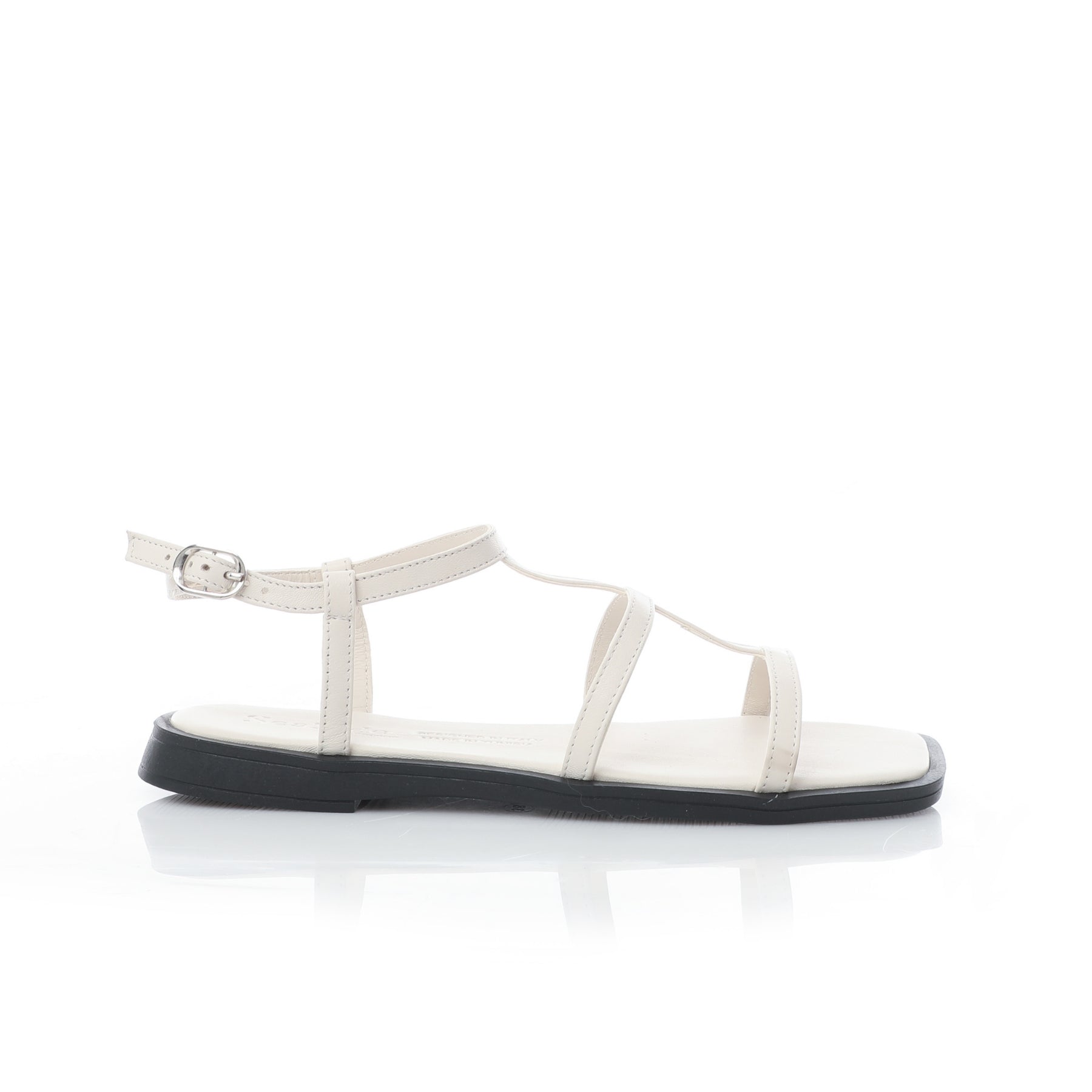 Sandale Plate en Véritable {Cuir} E25-065