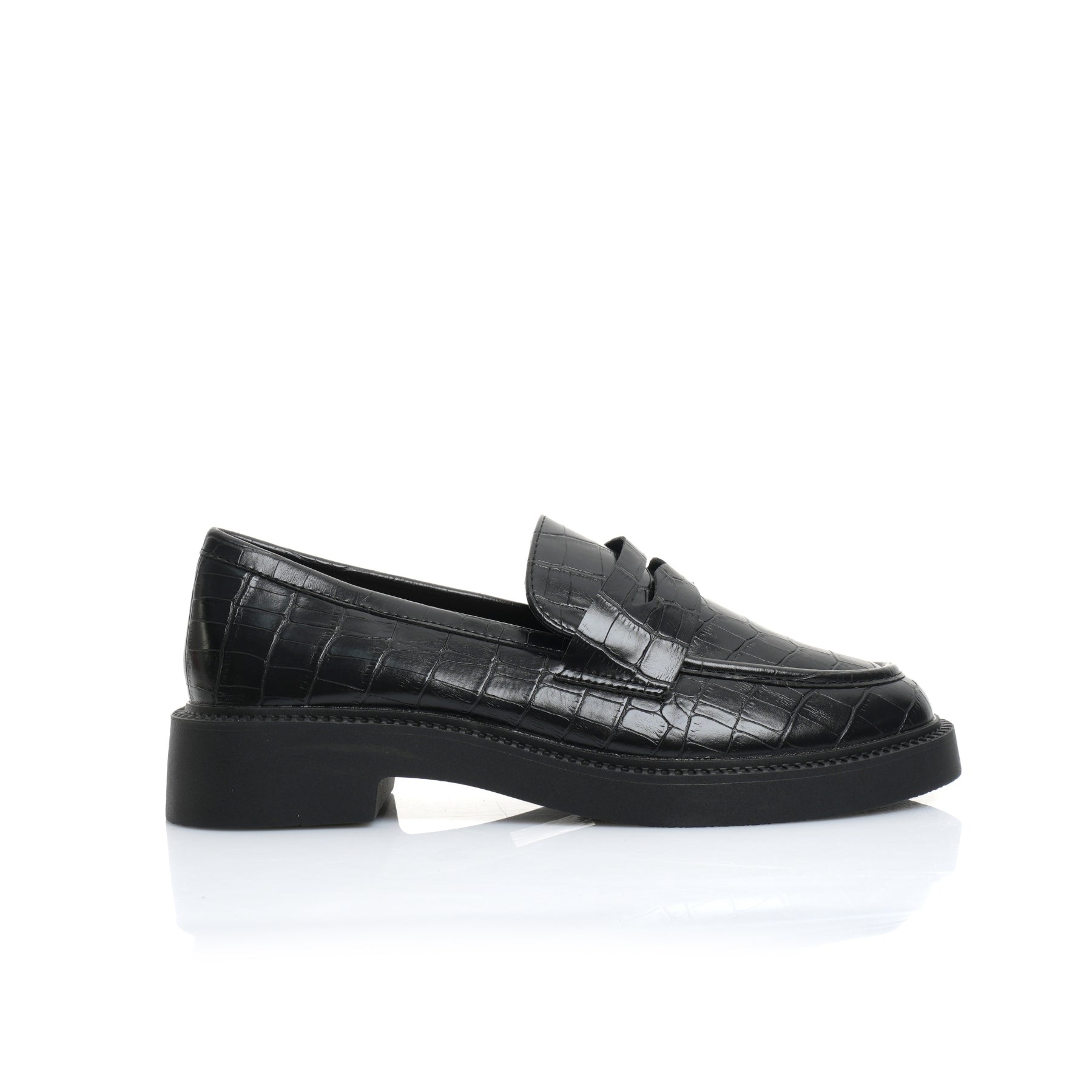 Mocassin Croco Noir Classic H25-F483