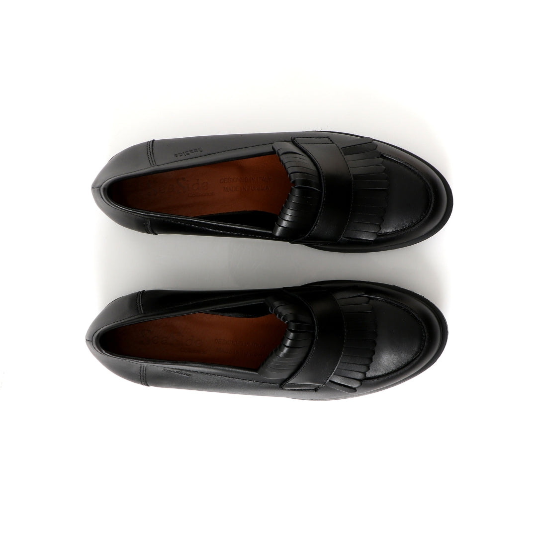 Mocassin CUIR Plat P26-61076
