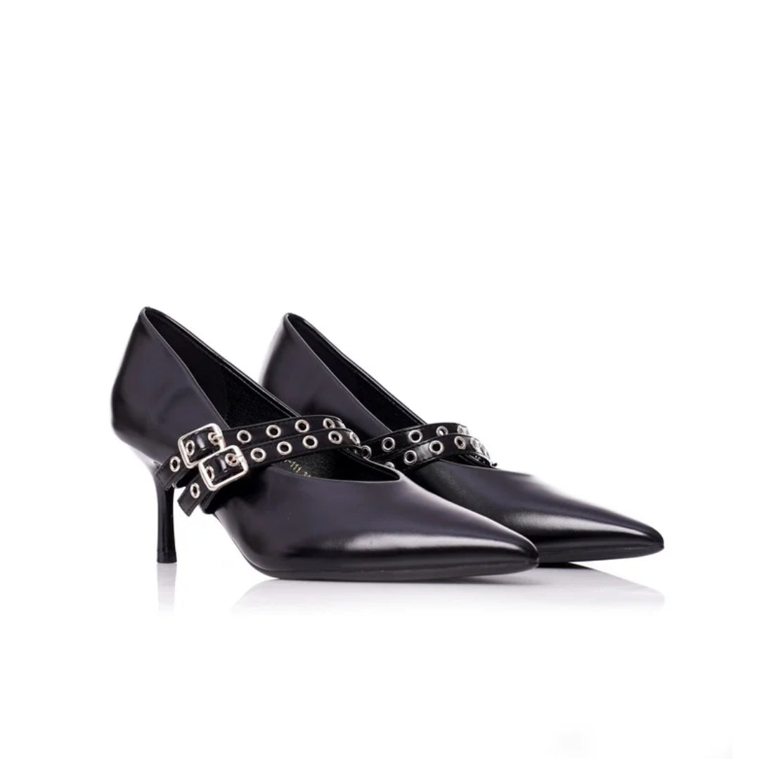 Escarpin Avec Ceintures Talon P26-G111