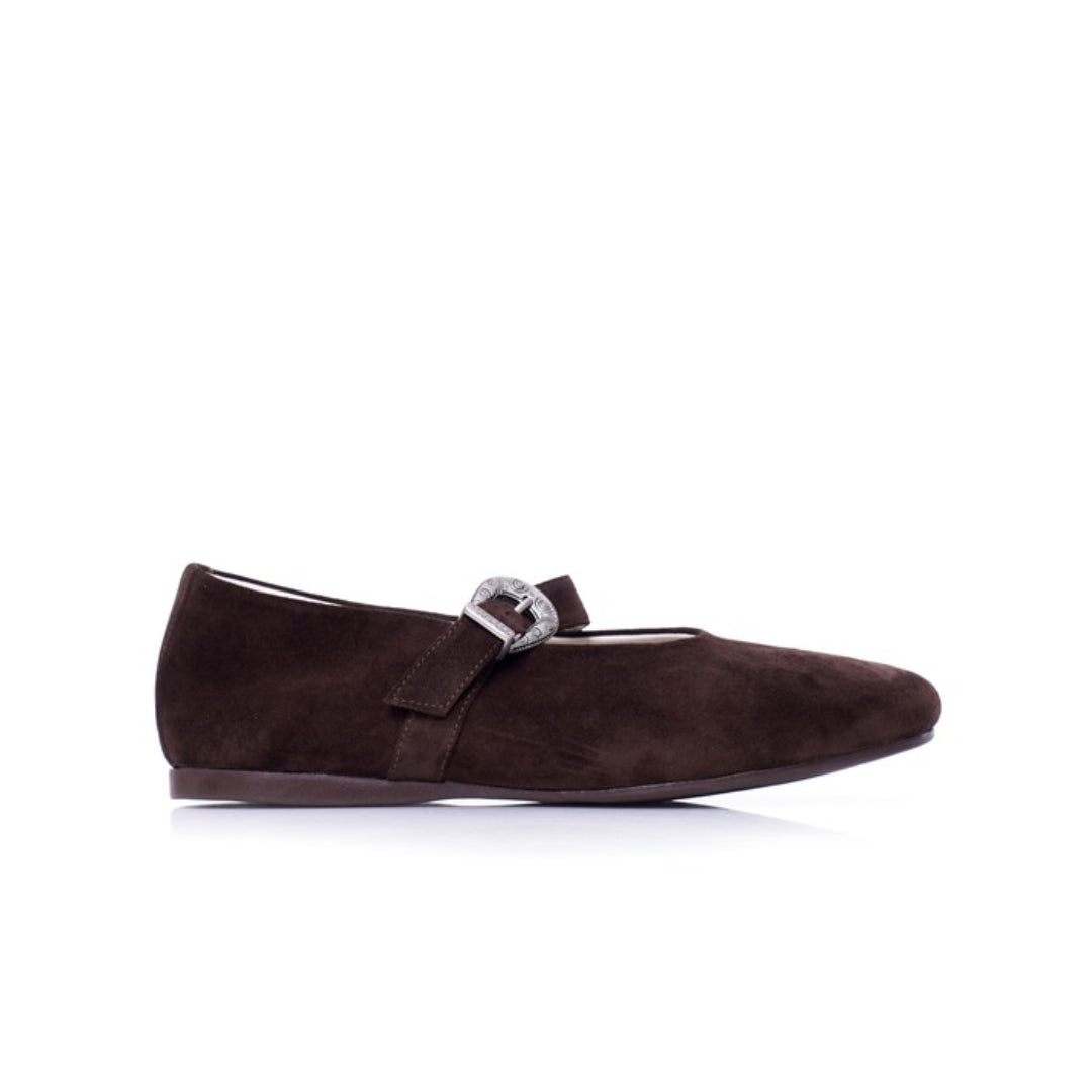 Mary Jane Cuir Daim P26-5207