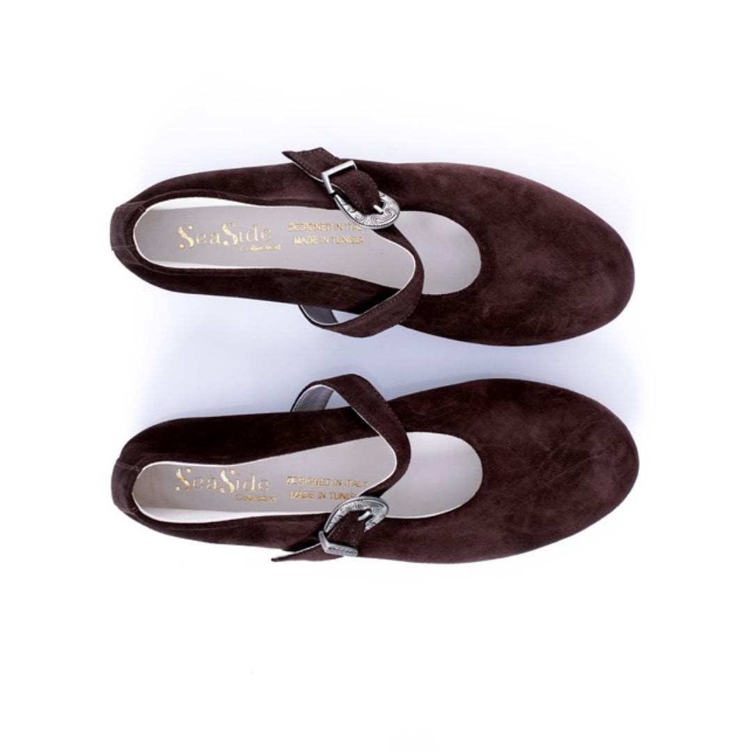 Mary Jane Cuir Daim P26-5207