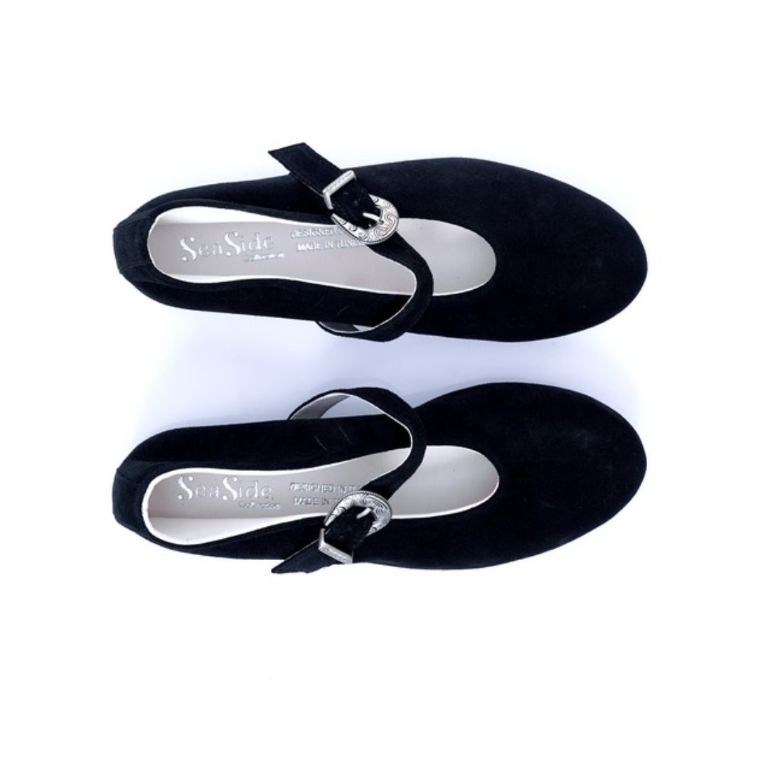 Mary Jane Cuir Daim P26-5207