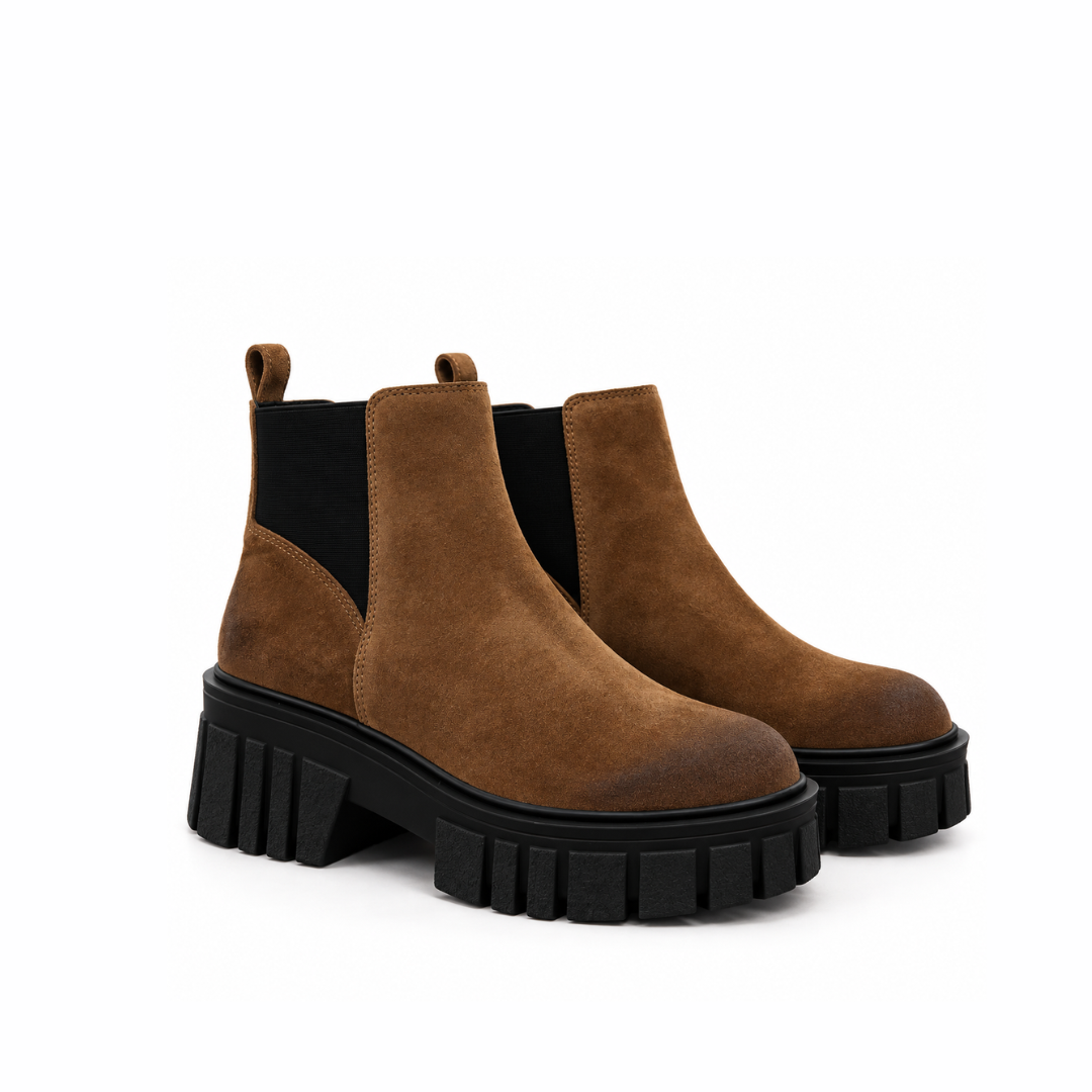 bottine Daim cuir élastique