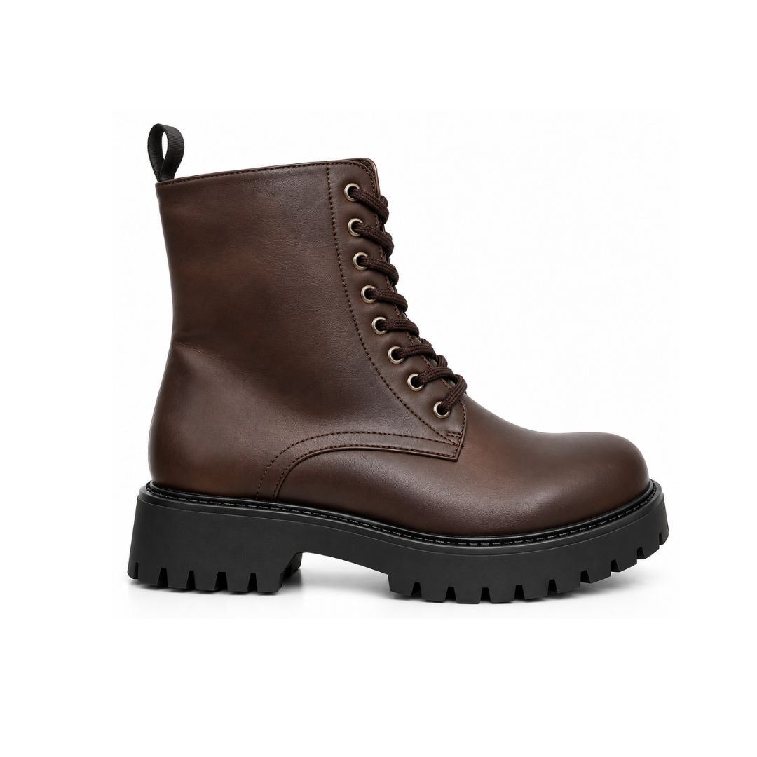 brodequin chocolat femme