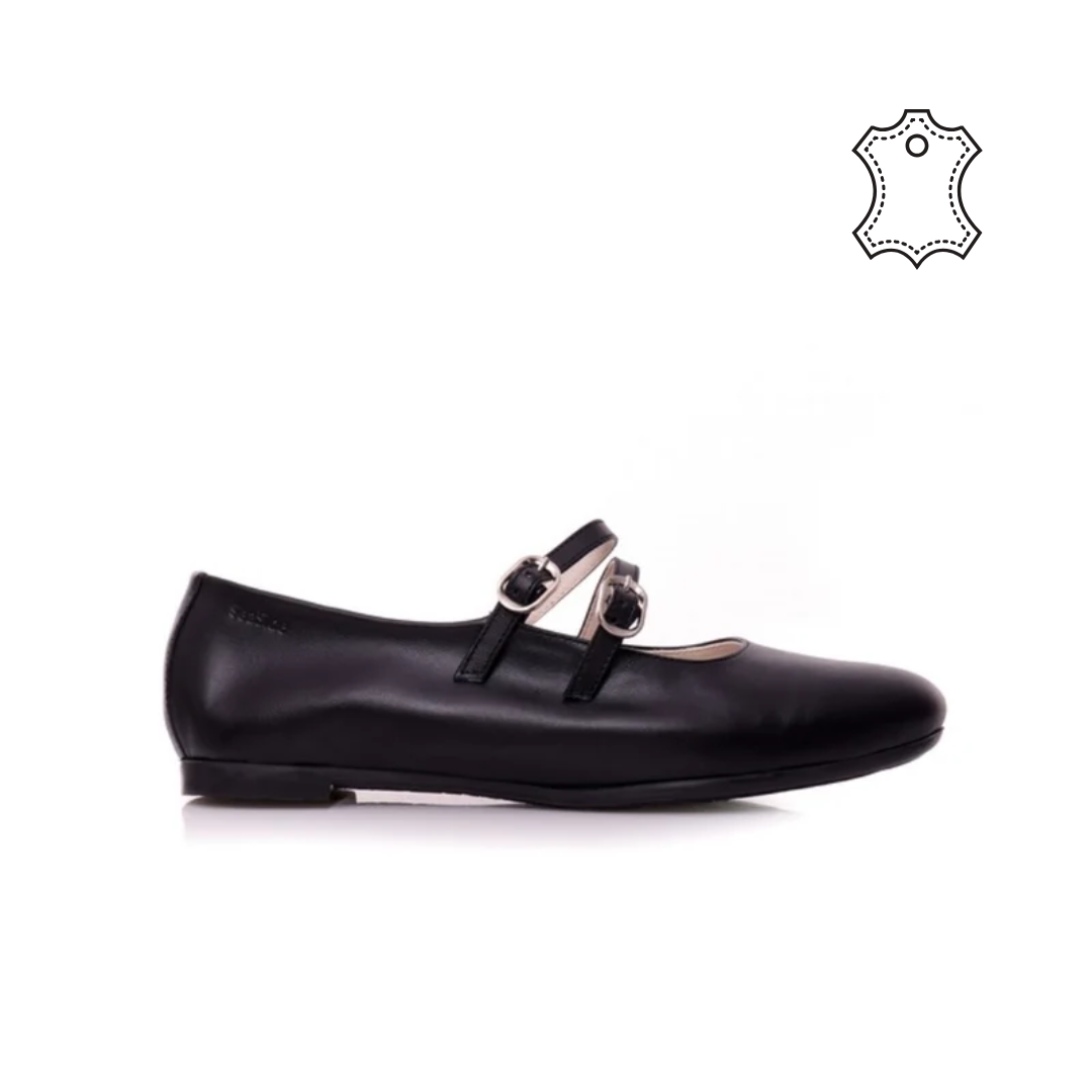 Mary Jane Cuir avec Ceintures P26-202