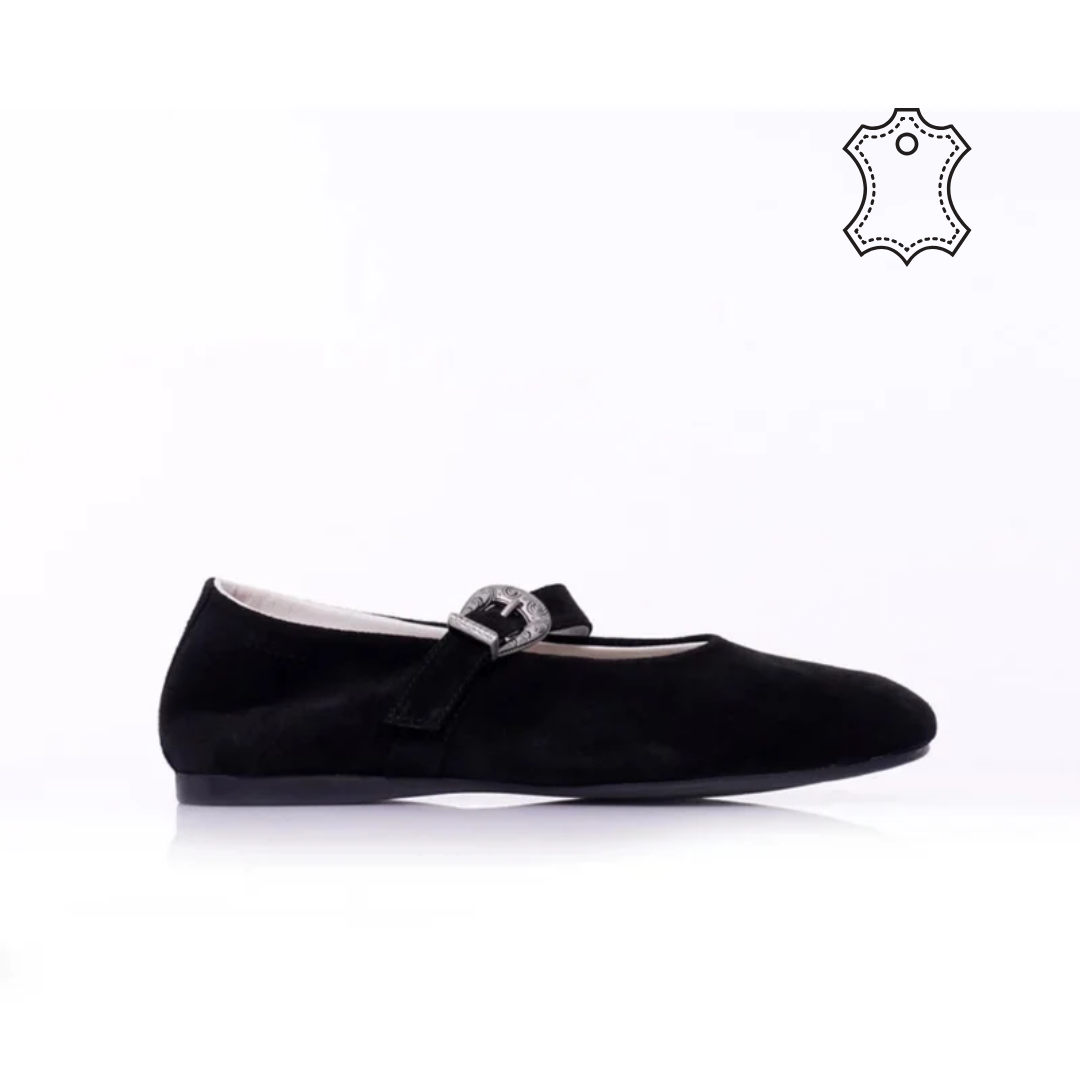 Mary Jane Cuir Daim P26-5207