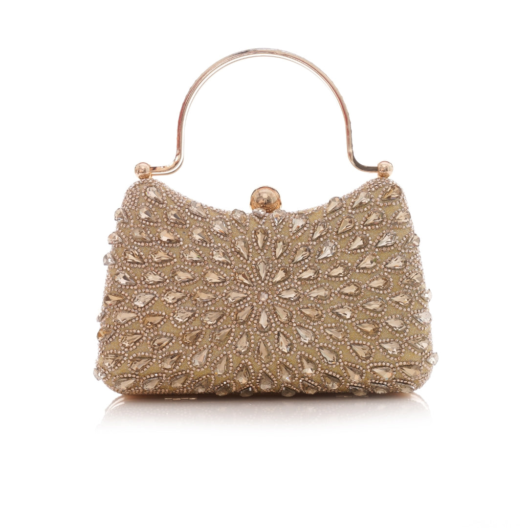 pochette soirée dore