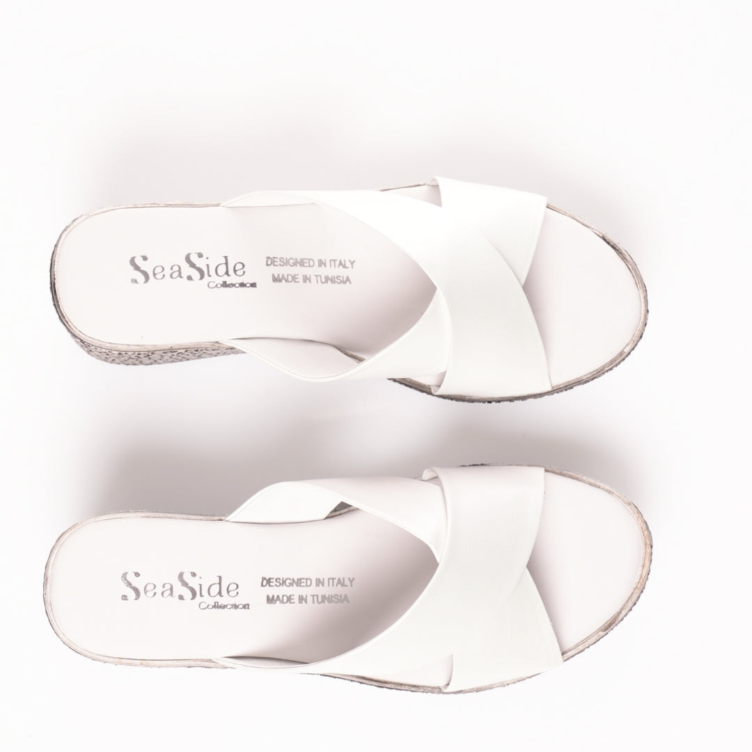 sabot cuir ouvert