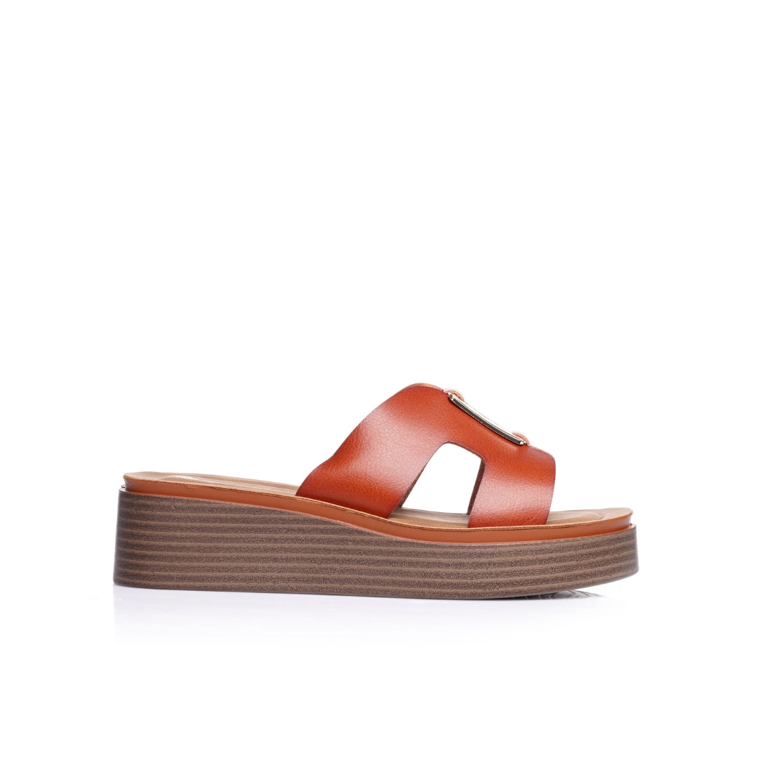 sabot femme camel moderne